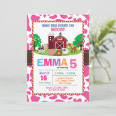 Farm Birthday Invitation Kaart (Staand voorkant)