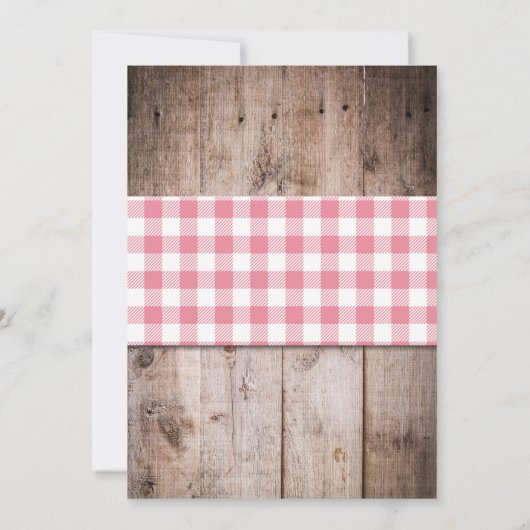 Farm Birthday Invitation Kaart (Achterkant)