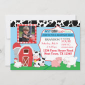 Farm Birthday Invitation Kaart (Voorkant)
