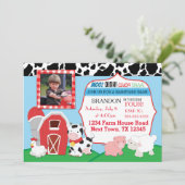 Farm Birthday Invitation Kaart (Staand voorkant)