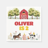 Farm Birthday Napkins Servet (Voorkant)