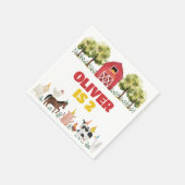 Farm Birthday Napkins Servet (Hoek)