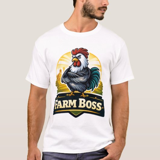 Farm boss roster  t-shirt (Voorkant)