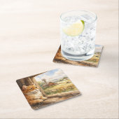 Farm Cat Coasters Kartonnen Onderzetters (Insitu)