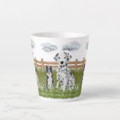 Farm Dog Duo Mug – Rustic Animal Art Latte Mok (Voorkant)