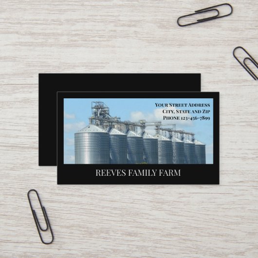 Farm Farmer Agricultural Business Cards Visitekaartje (Voorkant / Achterkant in situ)