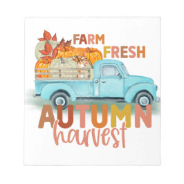 Farm Fresh Autumn Harvest Notepad Notitieblok