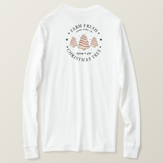 Farm Fresh Christmas Tree T-shirt (Design achterkant)