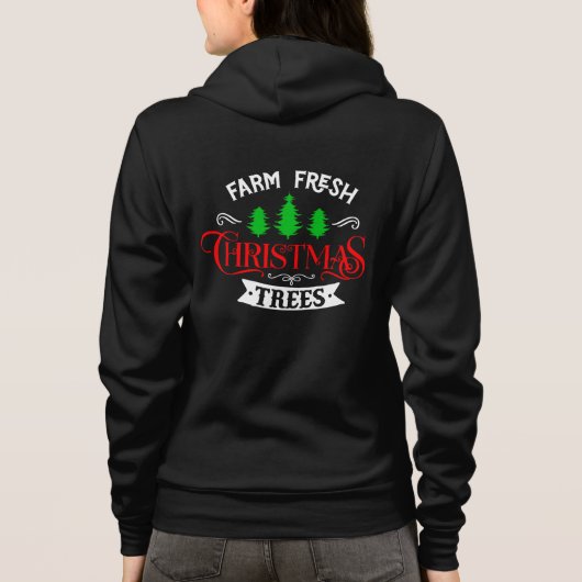 Farm Fresh Christmas Trees Design-54390 Hoodie (Achterkant)