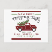 Farm fresh Christmas trees  Feestdagenkaart (Voorkant)