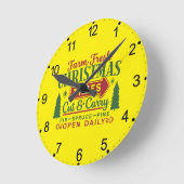 Farm Fresh Christmas Trees Holiday Design-64649 Ronde Klok (Hoek)