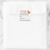 Farm Fresh Egg Carton Vierkante Sticker (Tas)