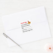 Farm Fresh Egg Carton Vierkante Sticker (Envelop)