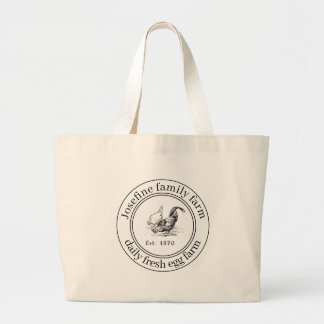 Farm Fresh Eggs Chicken Coop Rustic Country Farm Grote Tote Bag