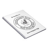 Farm Fresh Eggs Chicken Coop Rustic Country Farm Notitieboek (Rechterzijde)