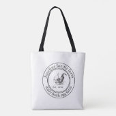 Farm Fresh Eggs Chicken Coop Rustic Country Farm Tote Bag (Achterkant)