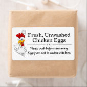Farm Fresh Eggs | Monogram Egg Carton Etiket (Insitu)