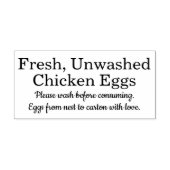 Farm Fresh Eggs | Monogram Egg Carton Rubberstempel (Afrduk)