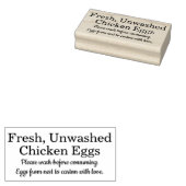 Farm Fresh Eggs | Monogram Egg Carton Rubberstempel (Gestempeld)