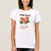 Farm Fresh Georgia Peaches Peach Fruit Lover T-shirt (Voorkant)