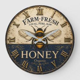 Farm Fresh Honey Bee Beekeeping Farmhouse Kitchen Grote Klok