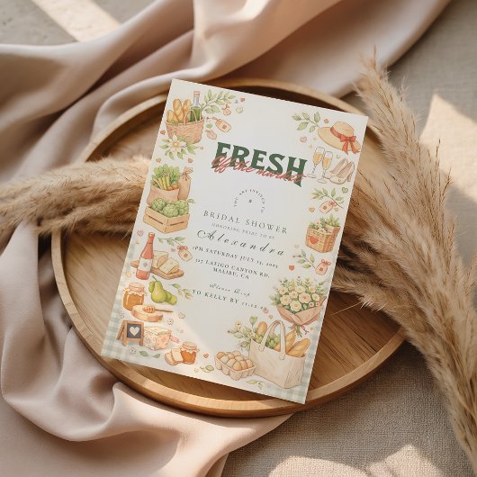 Farm Fresh Market Bridal Shower Kaart