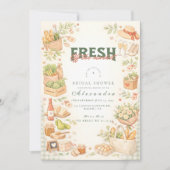 Farm Fresh Market Bridal Shower Kaart (Voorkant)