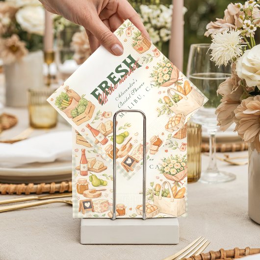 Farm Fresh Market Bridal Shower Servet