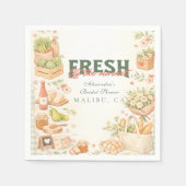 Farm Fresh Market Bridal Shower Servet (Voorkant)