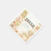Farm Fresh Market Bridal Shower Servet (Hoek)