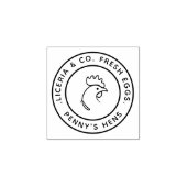 Farm Fresh Marking Your Name Chicken Hen Egg Stamp Rubberstempel (Afrduk)