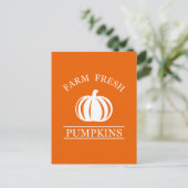 Farm fresh pumpkins briefkaart (Staand voorkant)