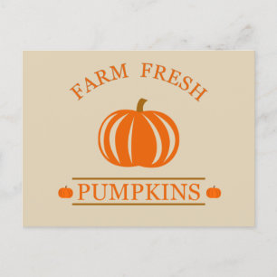 Farm fresh pumpkins feestdagenkaart
