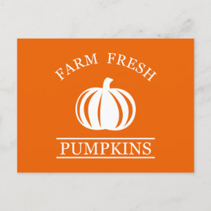 Farm fresh pumpkins feestdagenkaart