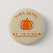 Farm fresh pumpkins ronde button 5,7 cm (Voorkant)