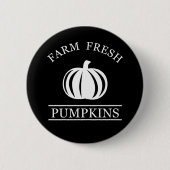 Farm fresh pumpkins ronde button 5,7 cm (Voorkant)
