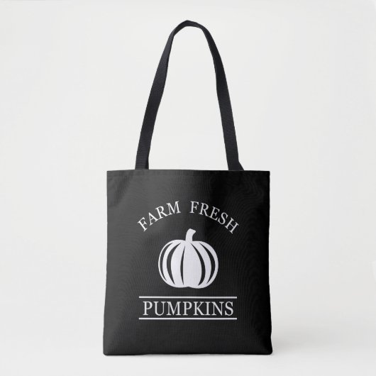 Farm fresh pumpkins tote bag (Voorkant)
