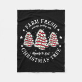 Farm Fresh Ready To Eat Christmas Tree Cake Funny  Fleece Deken (Voorkant)
