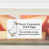 Farm Fresh Unwashed Duck Eggs Carton Labels (Aangebracht)