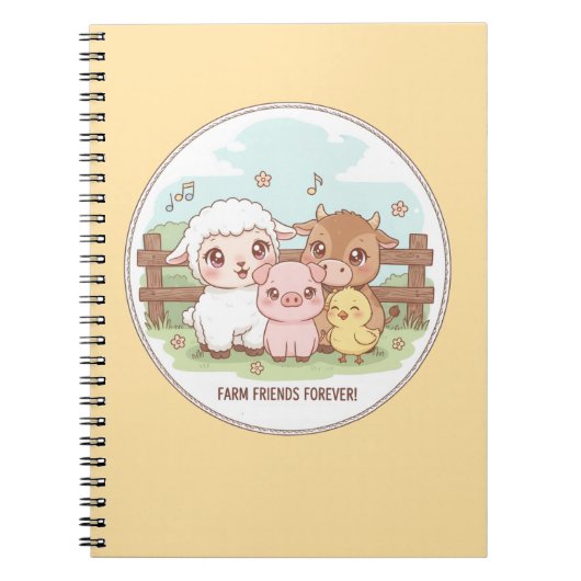 Farm friends forever - cute & cozy notitieboek (Voorkant)
