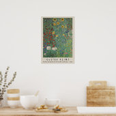 Farm Garden With Sunflowers Poster (Keuken)
