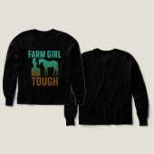 Farm Girl Tough Turquoise Long Sleeve – Western (Voorkant /achterkant)