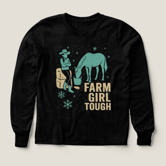 Farm Girl Tough Western long sleeve- Winter  (Voorkant)