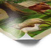 Farm House And Country Garden Foto Afdruk (Hoek)