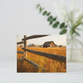 Farm House And Rail Fence In Grand Teton Briefkaart (Staand voorkant)