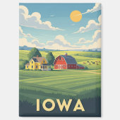 Farm in Iowa Travel Magneet (Voorkant)