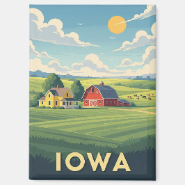 Farm in Iowa Travel Magneet