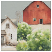 Farm Land Large Image Pattern Stof (Close Up)