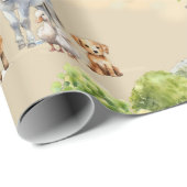 Farm Land Seamless Pattern Craft and Cadeaupapier (Rol Hoek)