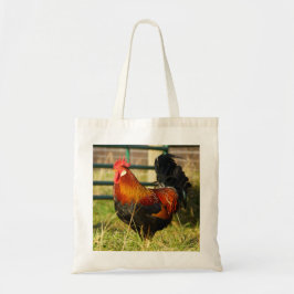 Farm Life Roosters Tote Bag